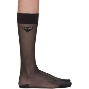 Prada Black Mesh Socks